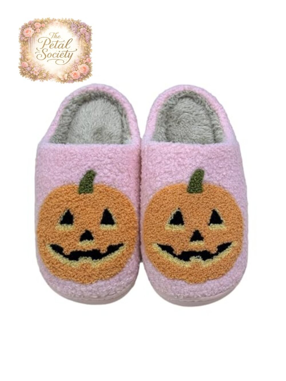 Plush Pumpkin Slippers Warm Cozy Halloween House Shoes